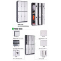 Steel Metal 6 Doors Tiers Steel storage Staff locker cabinet for office pablic